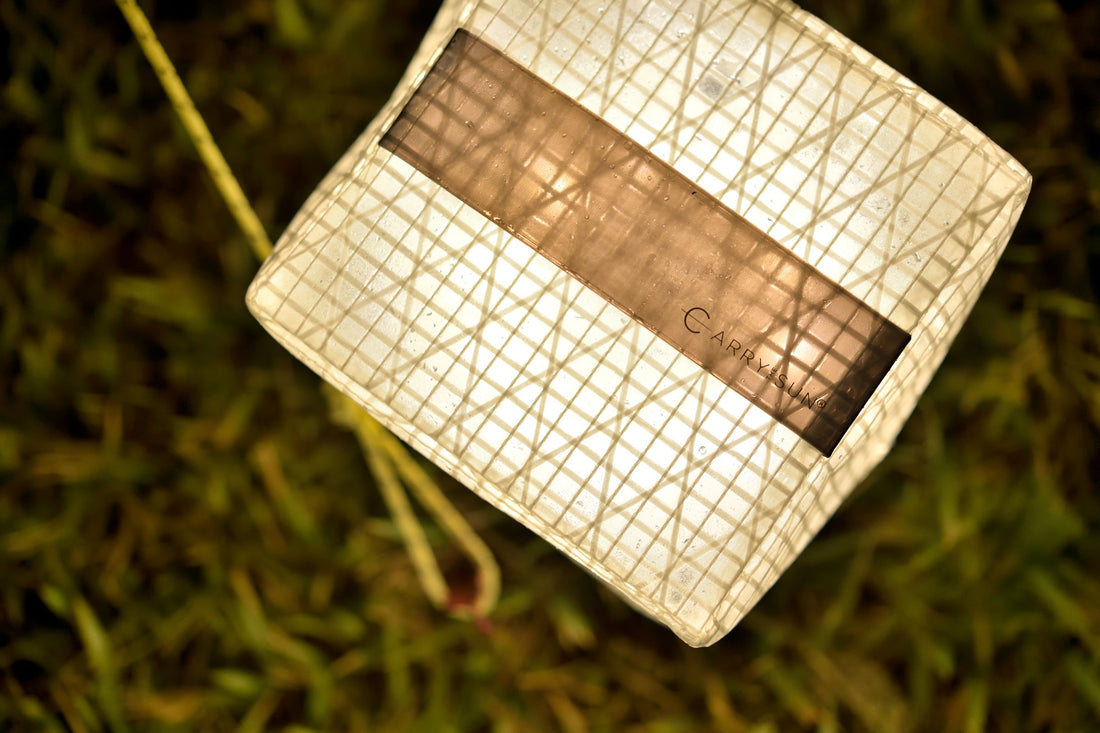 【CARRY THE SUN】アウトドア、災害時、日常生活とシーンを選ばず使えるソーラー充電式ランタン