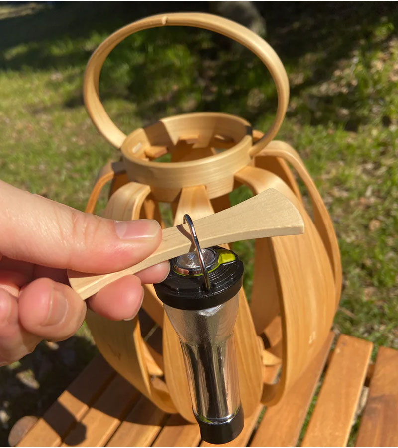Mt.Paulownia マウントポローニア PINEAPPLE WOOD LANTERN パイナップルウッドランタン